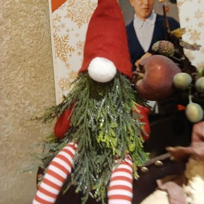 Christmas decorations - Fishing Santa - Fish in ornaments - vintage albums - Gnome - sleigh and more