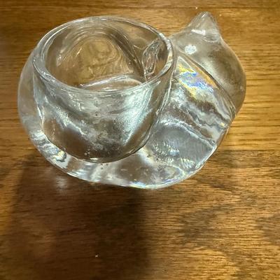 Indiana glass sleeping cat