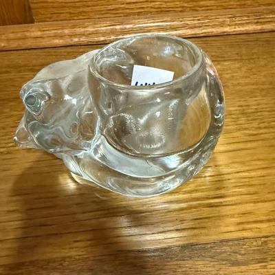 Indiana glass sleeping cat