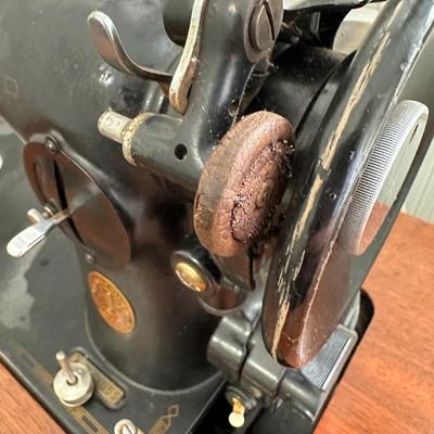 Desk with Singer Sewing Machine