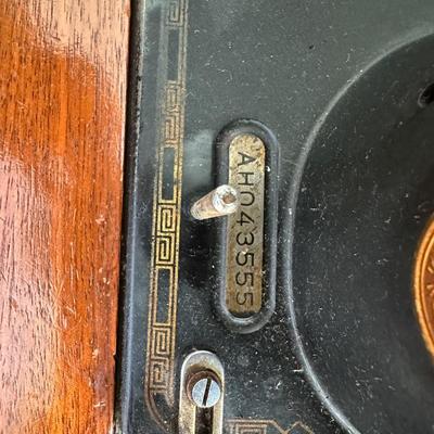 Desk with Singer Sewing Machine