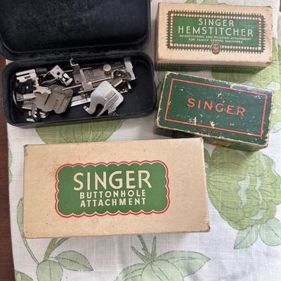 Desk with Singer Sewing Machine