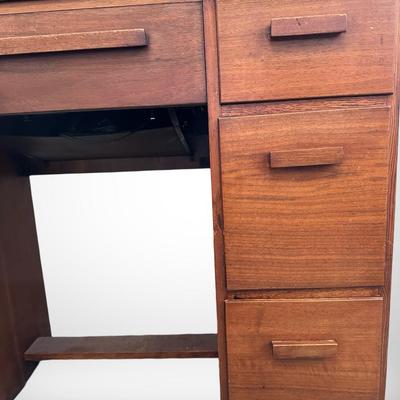 Desk with Singer Sewing Machine