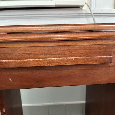 Desk with Singer Sewing Machine
