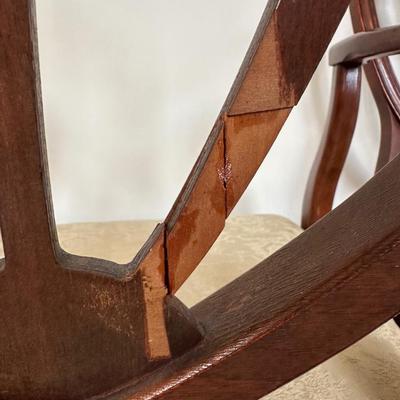 Vintage Mahogany Shield Back Chairs - Set of Six (6)