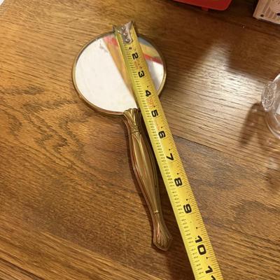 Vanity hand mirror