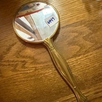 Vanity hand mirror