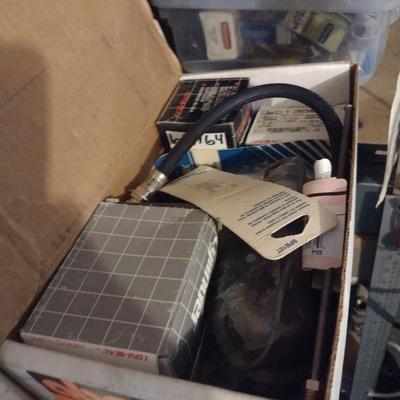 Contents of Pegboard and Boxes- Tools and Automotive Accessories