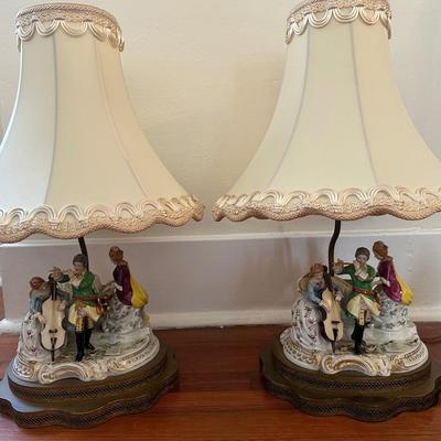 Pair of Vintage Victorian Table Lamps (See Details)