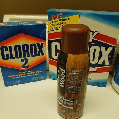 Cleaning supplies - partially full to mostly full cleaners