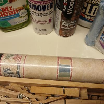 Cleaning supplies - partially full to mostly full cleaners