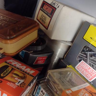 Assorted Hardware, Automotive, Fasteners and More