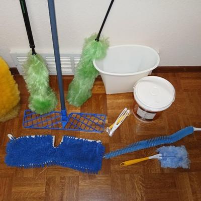 Cleaning tools -mop - trashcan - dusters and more