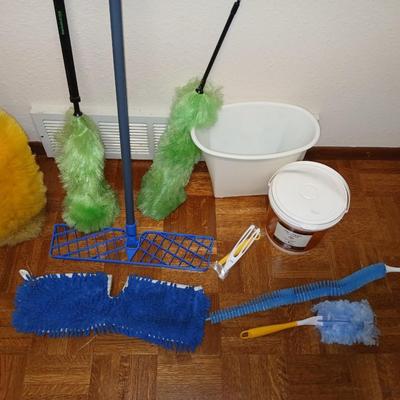 Cleaning tools -mop - trashcan - dusters and more