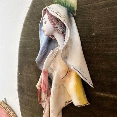 Italian Signed Wall Hanging Art
