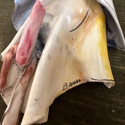 Italian Signed Wall Hanging Art