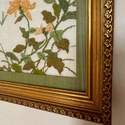 Vintage Framed Embroidery