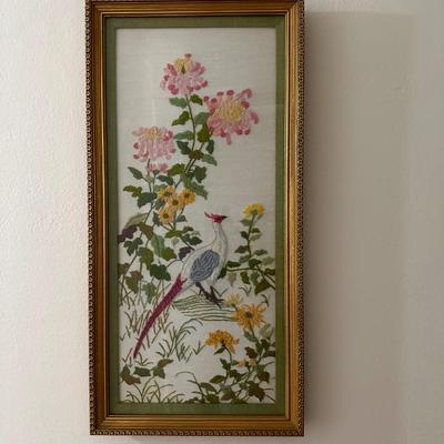 Vintage Framed Embroidery