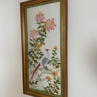 Vintage Framed Embroidery