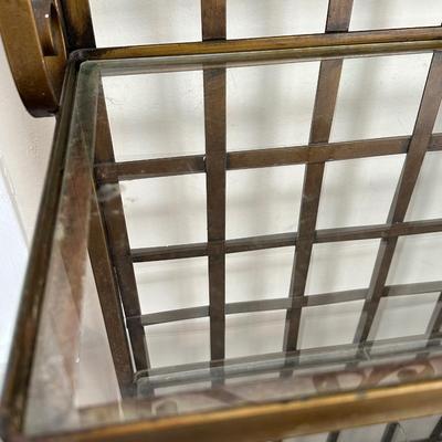 Metal and Glass Shelving (See Details)