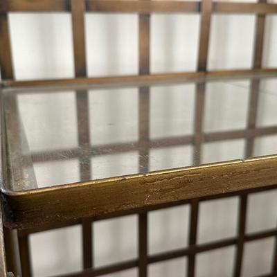 Metal and Glass Shelving (See Details)