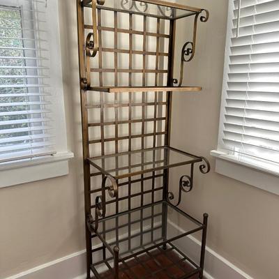 Metal and Glass Shelving (See Details)