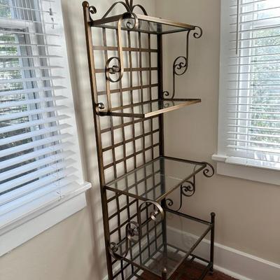 Metal and Glass Shelving (See Details)