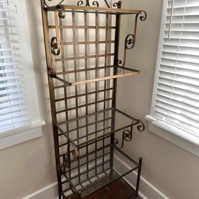 Metal and Glass Shelving (See Details)