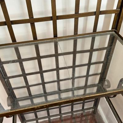 Metal and Glass Shelving (See Details)