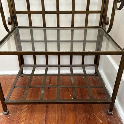 Metal and Glass Shelving (See Details)