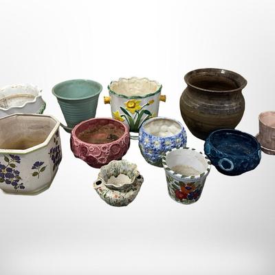 Ceramic Planters Lot - Italy, Napcoware, Etc.