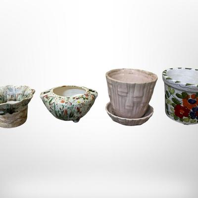 Ceramic Planters Lot - Italy, Napcoware, Etc.
