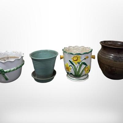 Ceramic Planters Lot - Italy, Napcoware, Etc.