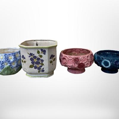 Ceramic Planters Lot - Italy, Napcoware, Etc.