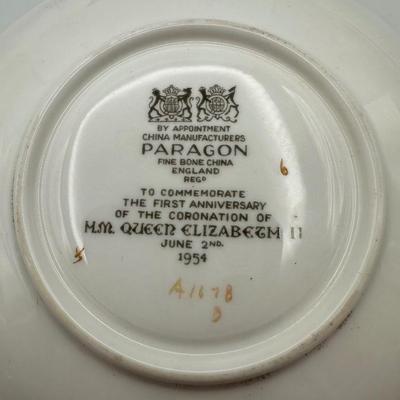 Paragon Cup and Saucer - First Anniversary of Queen Elizabeth’s Coronation