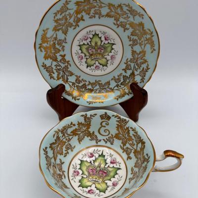 Paragon Cup and Saucer - First Anniversary of Queen Elizabeth’s Coronation