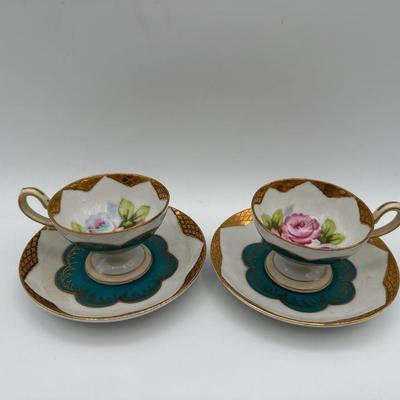 Pair of Japanese Cups and Saucers