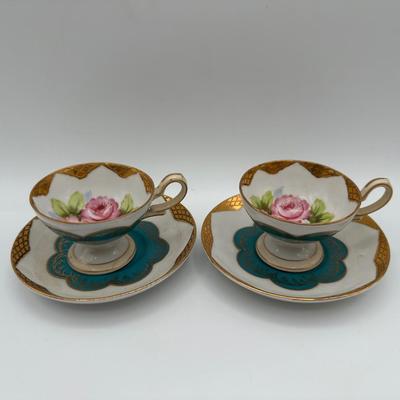 Pair of Japanese Cups and Saucers