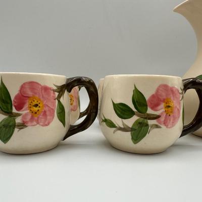 Franciscan “Desert Rose” Mugs and Pitcher