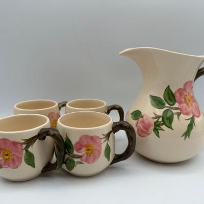 Franciscan “Desert Rose” Mugs and Pitcher