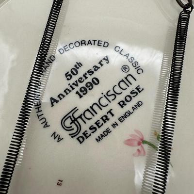 Franciscan “Desert Rose” 50th Anniversary 1990 Plate