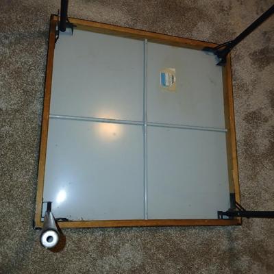 Vintage wood framed Samsonite? Metal card Table