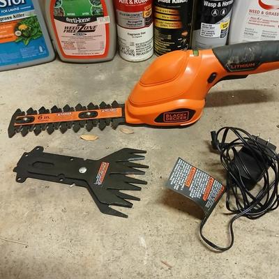 Black and decker trimmers with yard and garden chemicals