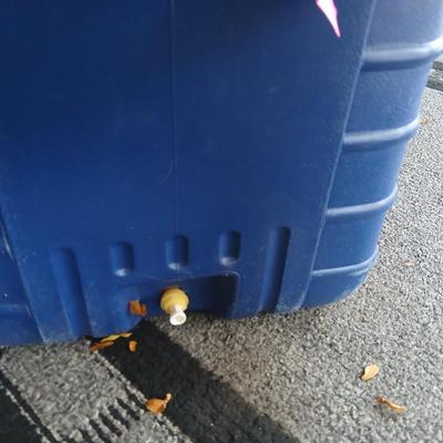 Large blue Thermos cooler