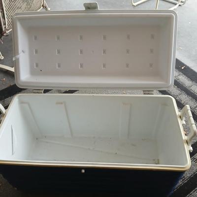Large blue Thermos cooler
