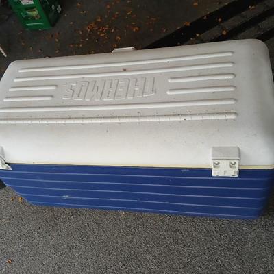 Large blue Thermos cooler