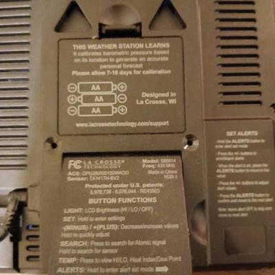 LA Crosse Weather station with outside transponder unit
