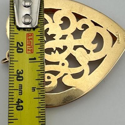Pailet Heart Shaped 14k Pendant