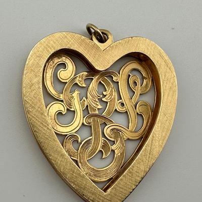 Pailet Heart Shaped 14k Pendant