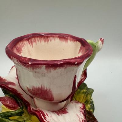Japanese Flower Teacups and Saucers